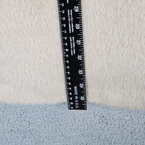 COLE HAAN Alpaca Wool Snap Button Wrap Look Coat Size 8 - Picture 3 of 8